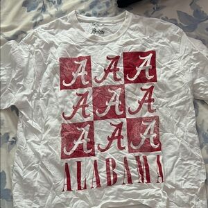 Alabama Graphic T-Shirt in Red and White